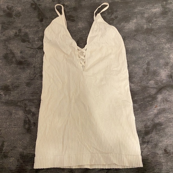 Free People Cream Backless Fitted Camisole - Picture 1 of 16